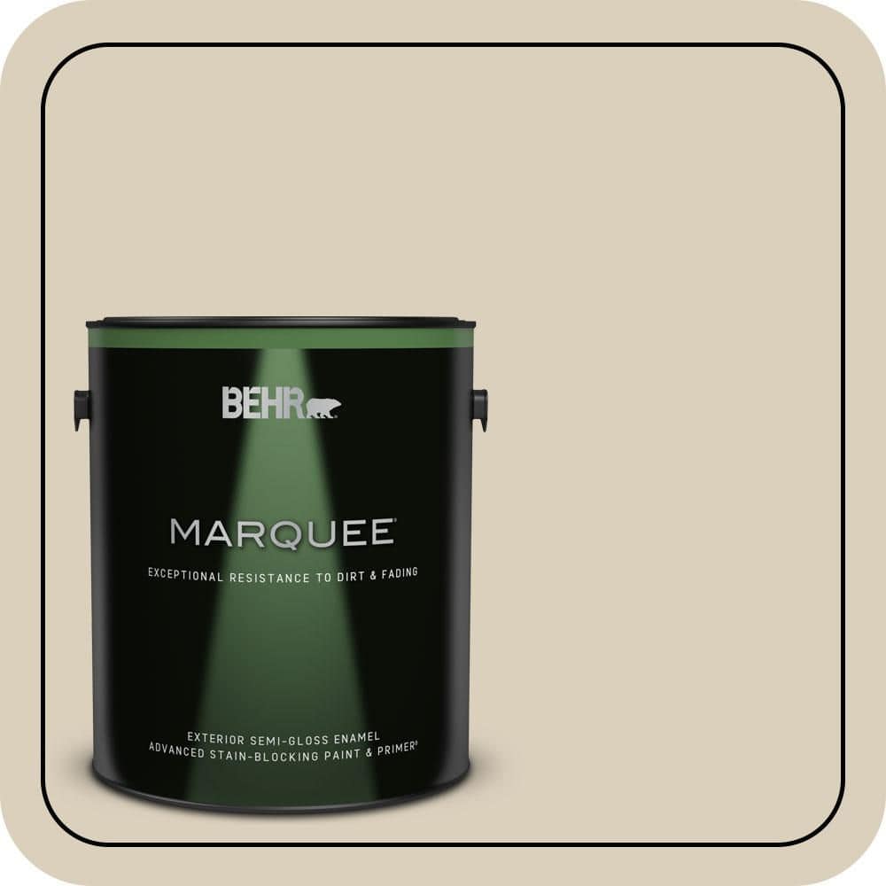 BEHR MARQUEE 1 gal. #MQ3-15 Bell Tower Semi-Gloss Enamel Exterior Paint & Primer