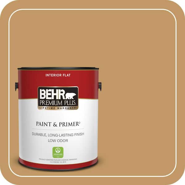BEHR PREMIUM PLUS #310F-5 Donegal Tweed Enamel Interior Stain-Blocking Paint and Primer (2)