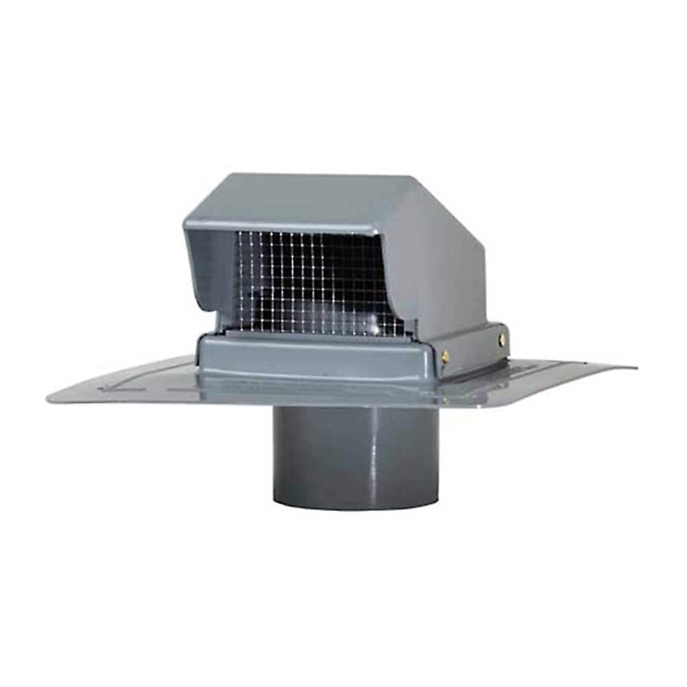 Gibraltar Building Products 4 in. Gray Plastic Roof Cap Vent