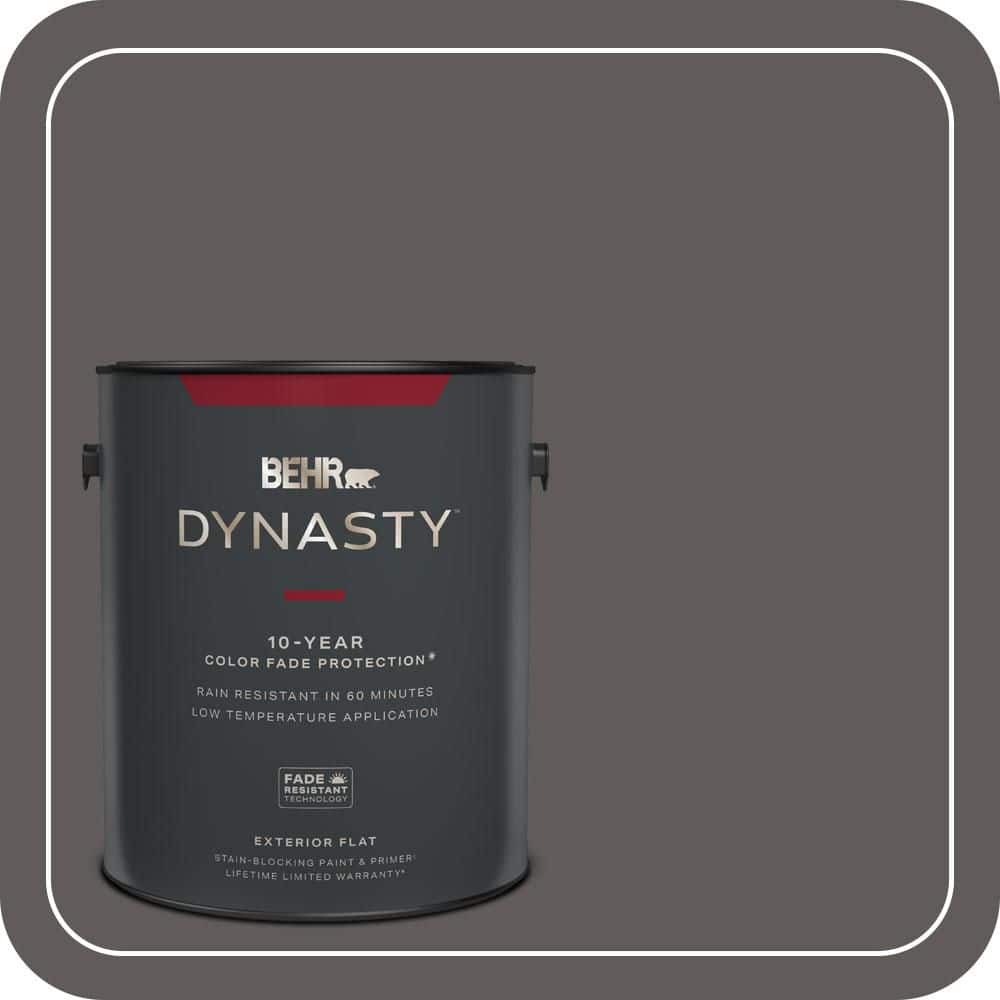 BEHR DYNASTY 1 gal. #PPU18-19 Intellectual Flat Exterior Stain-Blocking Paint & Primer
