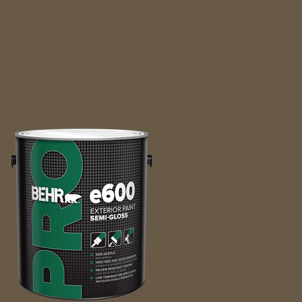 BEHR PRO 1 gal. #PPU7-25 Clove Brown Semi-Gloss Exterior Paint