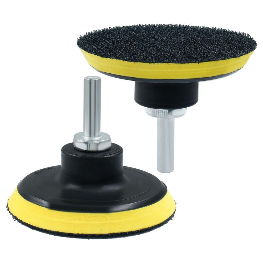LAIFUCAM 3 in. Polyurethane Hook and Loop Backing Pad for Orbital Sander Polisher with M10 Adapter 2 Pieces (1)