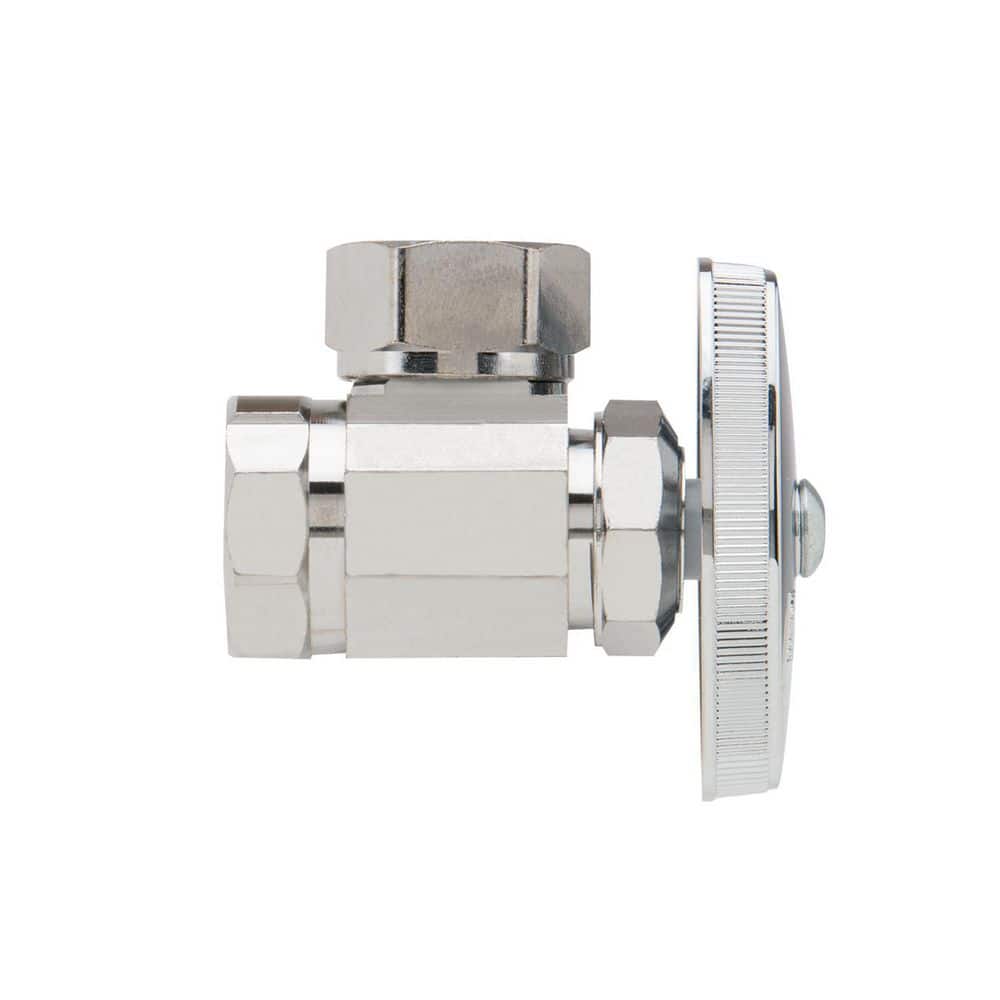 BrassCraft . FIP Inlet 7/16 in. and Slip-Joint Outlet Multi-Turn Valve (2)