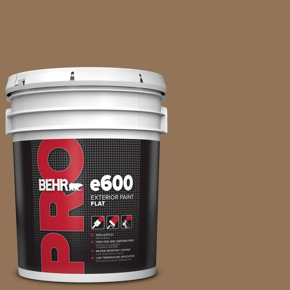 BEHR PRO 5 gal. #290F-6 Warm Earth Flat Exterior Paint