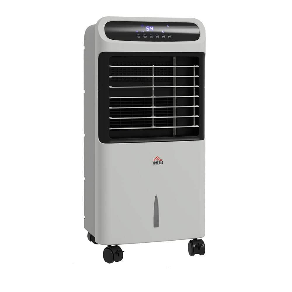 Tahanbath 200 CFM 32 in. Evaporative Air Cooler 3.2 Gal. Tank, 60° Oscillation, 3-in-1 Cooling with 12 H Timer and Remote-Gray (1)
