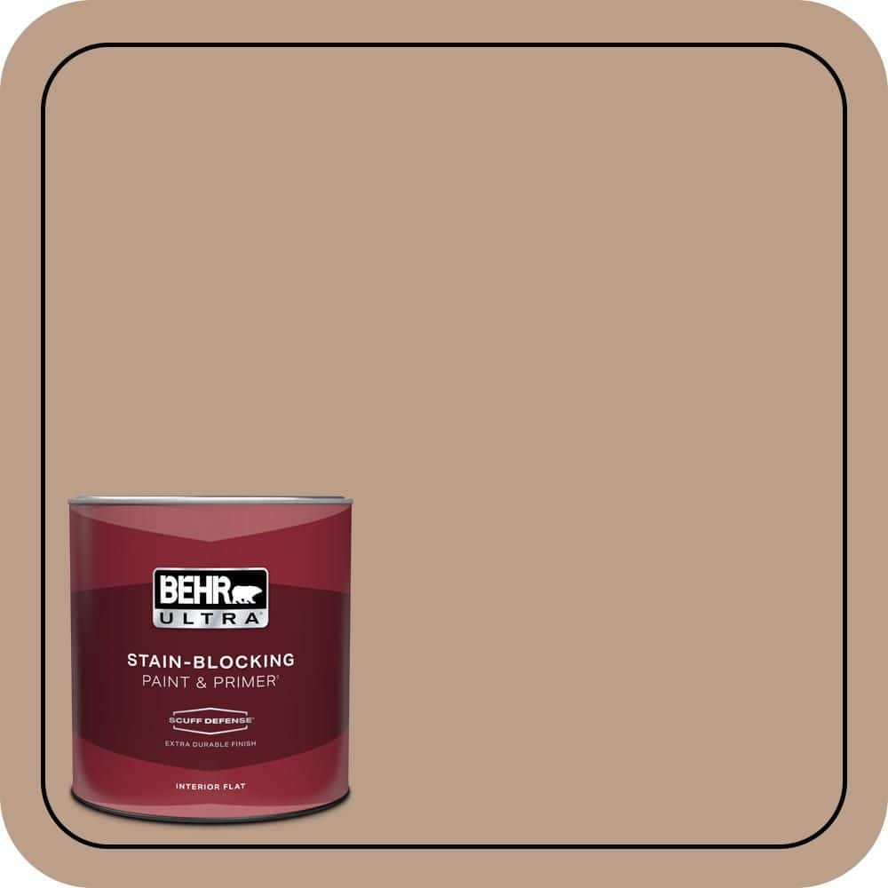 BEHR ULTRA 1 qt. #N240-4 Sierra Extra Durable Flat Interior Paint & Primer