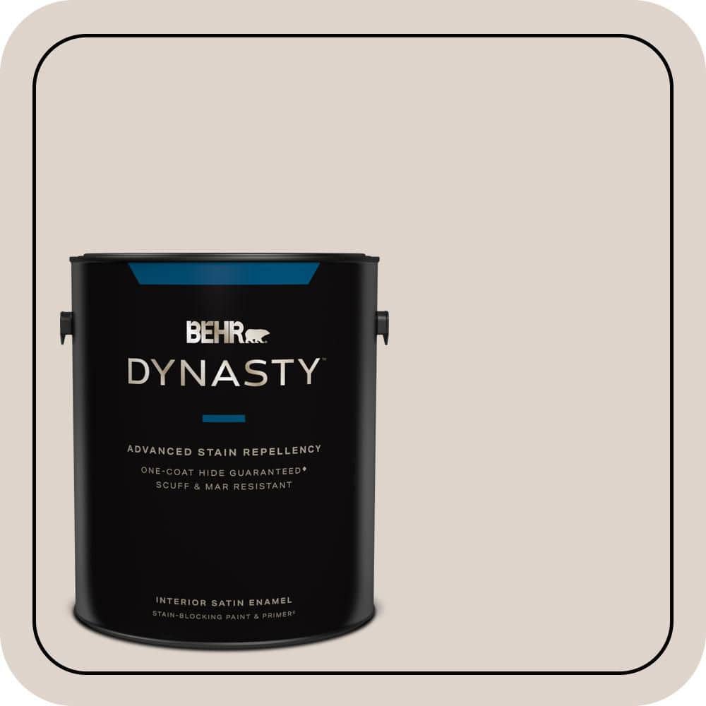 BEHR DYNASTY 1 gal. #N170-2 Rose Pearl Satin Enamel Interior Stain-Blocking Paint and Primer
