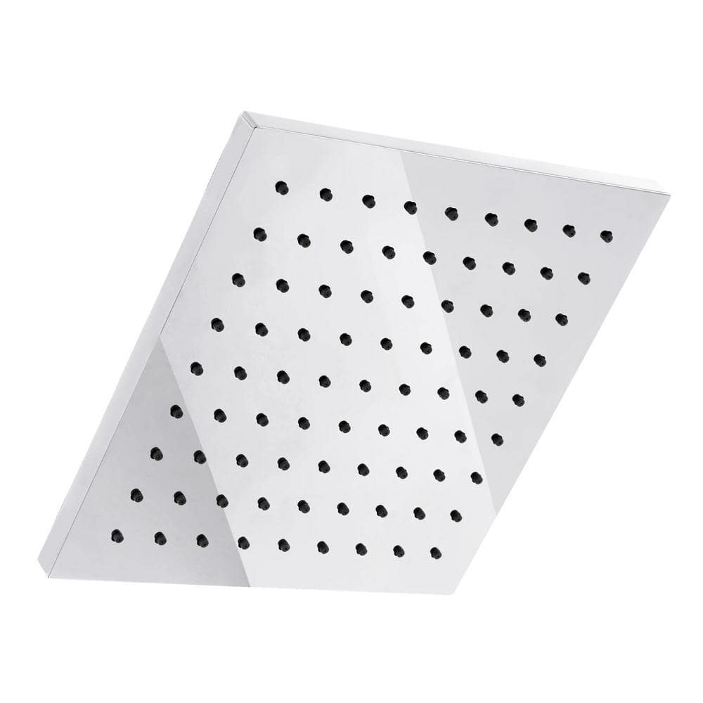 Glacier Bay Modern 1-Spray Pattern 8 in. Single Wall Mount Fixed Rain Shower Head in Chrome (2)