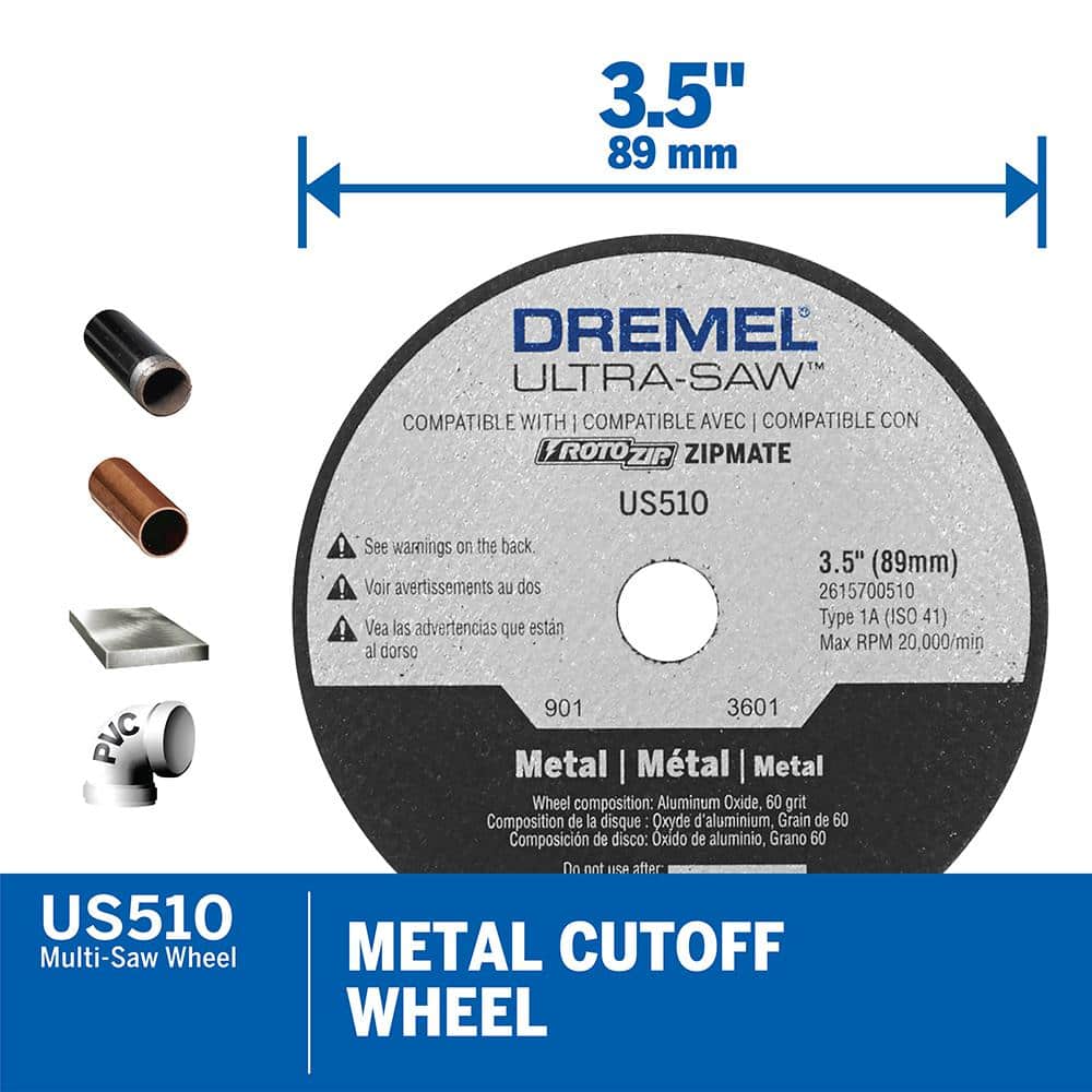 Dremel Ultra-Saw 3.5 in. Metal Cut-Off Wheel (3)