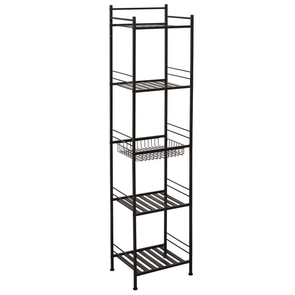Glacier Bay Slat Style 14 in. W 11 in. D 58.5 in. H Towel Tower (2)
