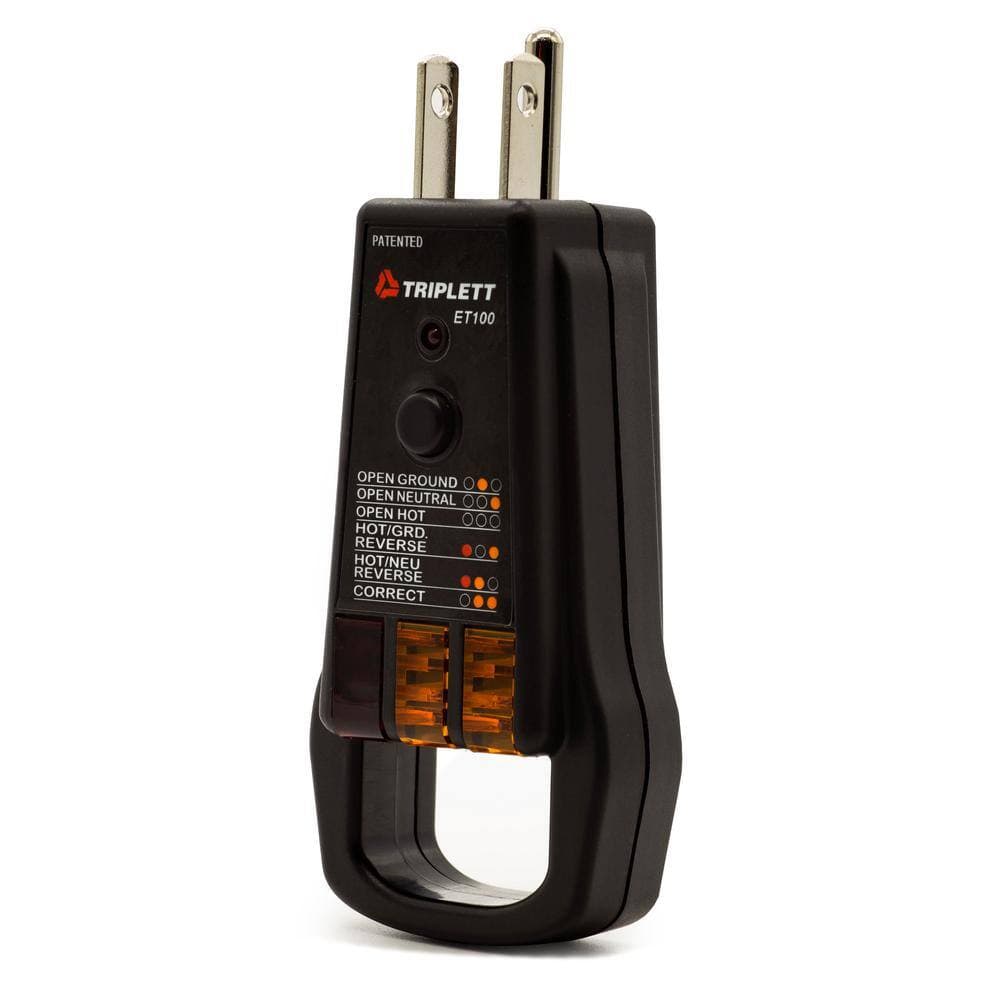 TRIPLETT GFCI Receptacle Tester with Pull Handle (3)