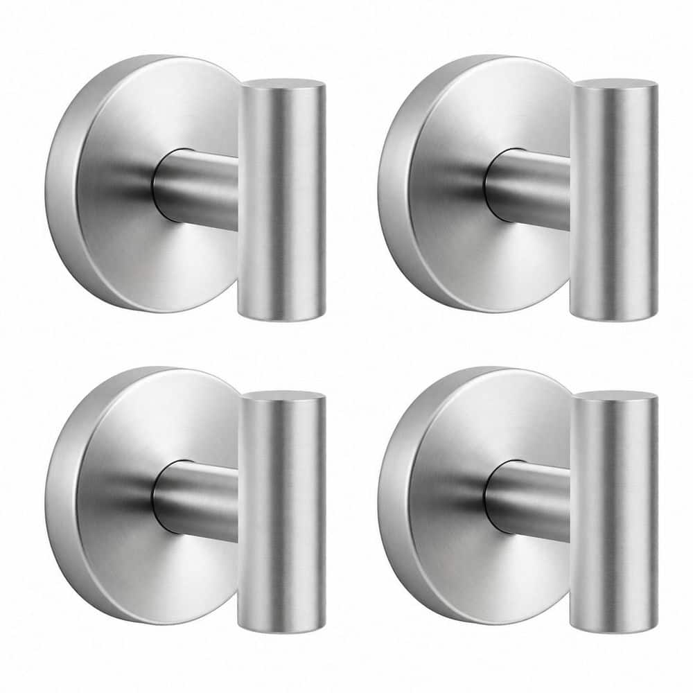 KHKFY J-Hook Robe/Towel Hook Silver Removable No-Drill Suction Cup Towel Hooks for Glass and Tile, Heavy-Duty 5 kg Load (1)
