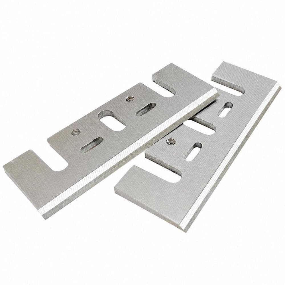 LAIFUCAM Tungsten Carbide Planer Blades with Resharpenable Edge for Makita DeWalt Bosch Ryobi Hand Planer 2 Set (2)