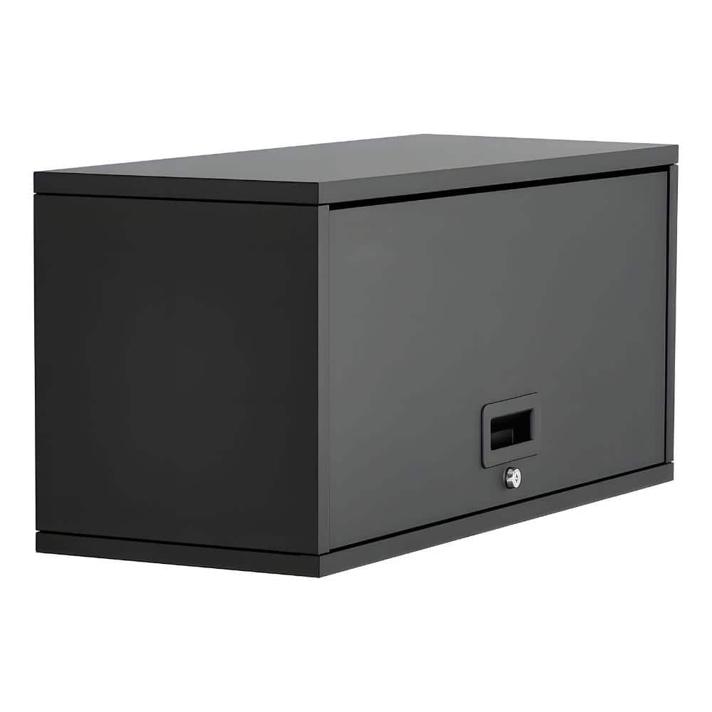 Volenca Metal Wall Cabinet 27.56x12.01x14.02 in, Up-Flip Door, 120 Lbs per Shelf, Floating Tool Cabinet (2)