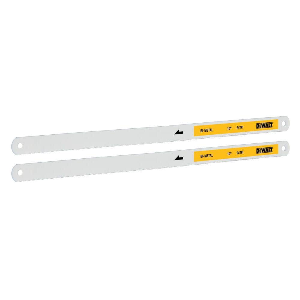 DEWALT 10 in. 24-TPI Bi-Metal Hacksaw Blade (2-Pack) (4)