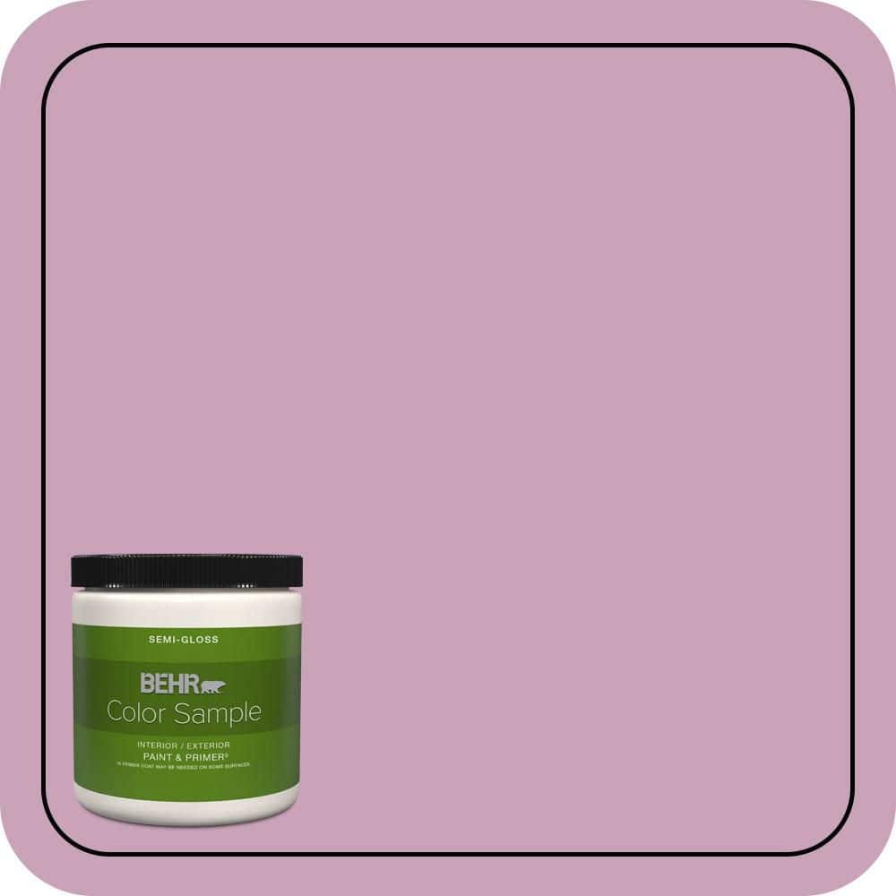 BEHR PREMIUM PLUS 8 oz. #690D-4 Taste of Berry Semi-Gloss Interior/Exterior Paint & Primer Color Sample