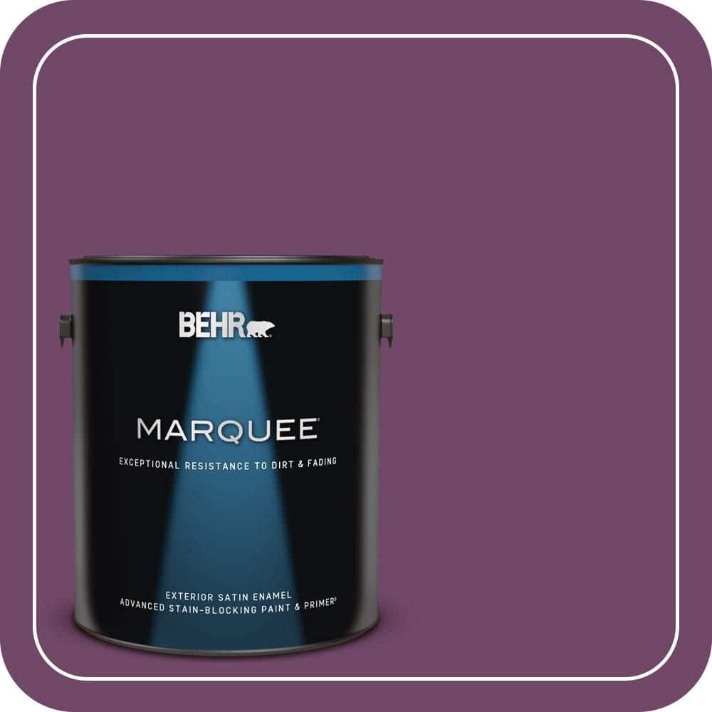 BEHR MARQUEE 1 gal. #S-G-680 Raspberry Mousse Satin Enamel Exterior Paint & Primer