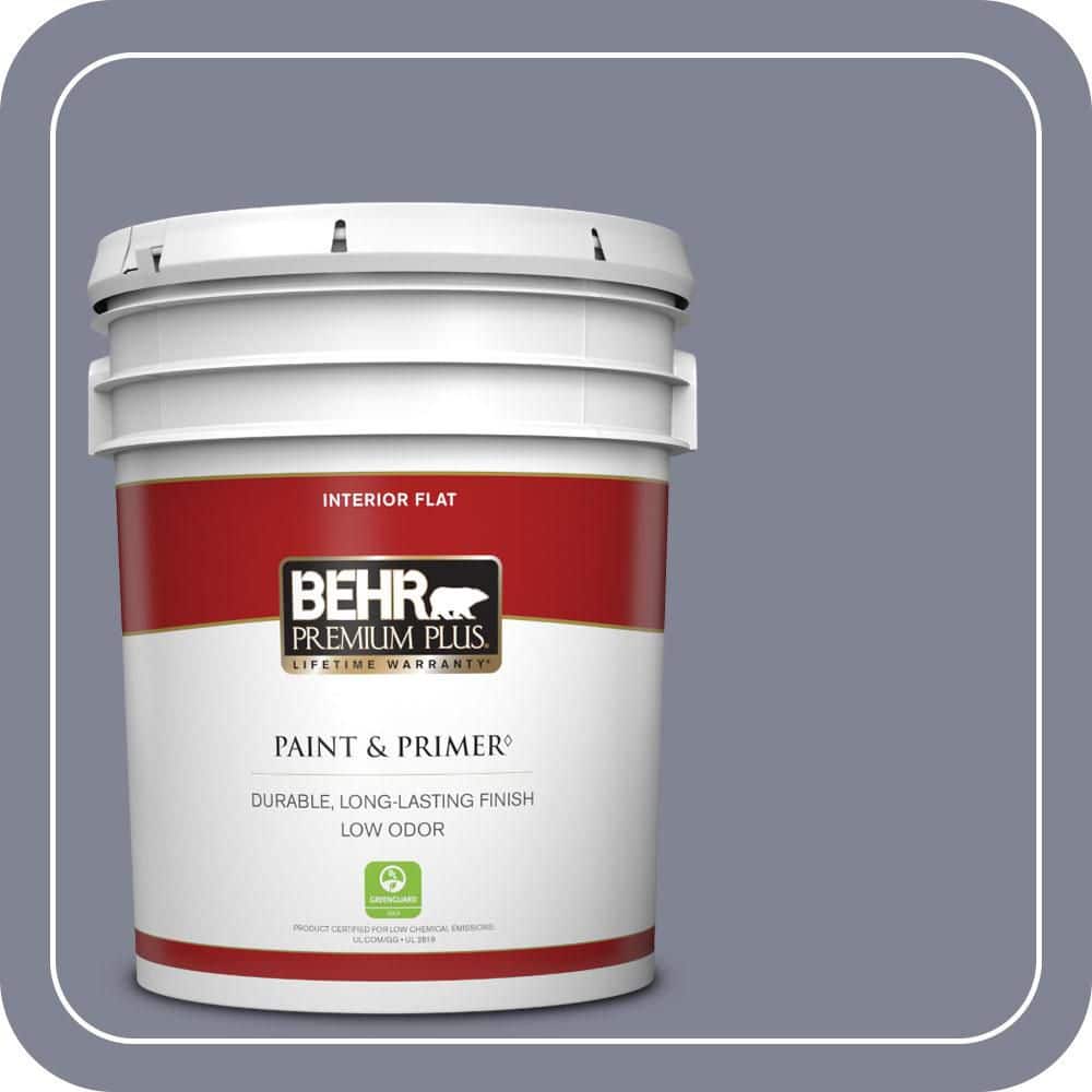 BEHR PREMIUM PLUS 5 gal. #PPU16-16 Metro Flat Low Odor Interior Paint & Primer