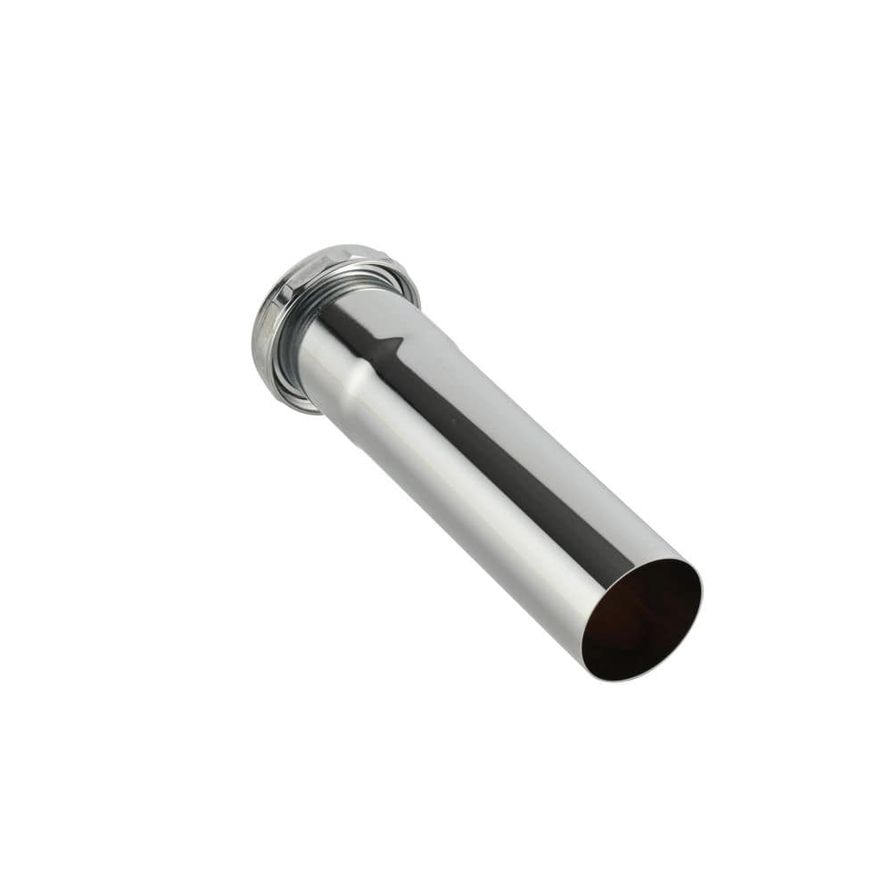 Everbilt 1-1/2in. x 6in. 22-Gauge Chrome-Plated Brass Slip-Joint Sink Drain Extension Tube (4)