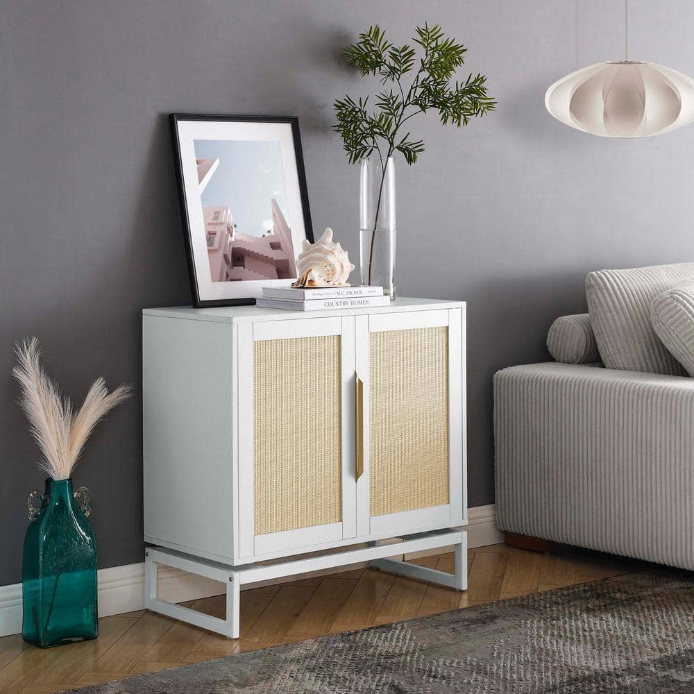 Unbranded 31.5 in. W x 15.75 in. D x 31.5 in. H White Linen Cabinet with 2 door cabinet with 1 Adjustable Inner Shelves (2)