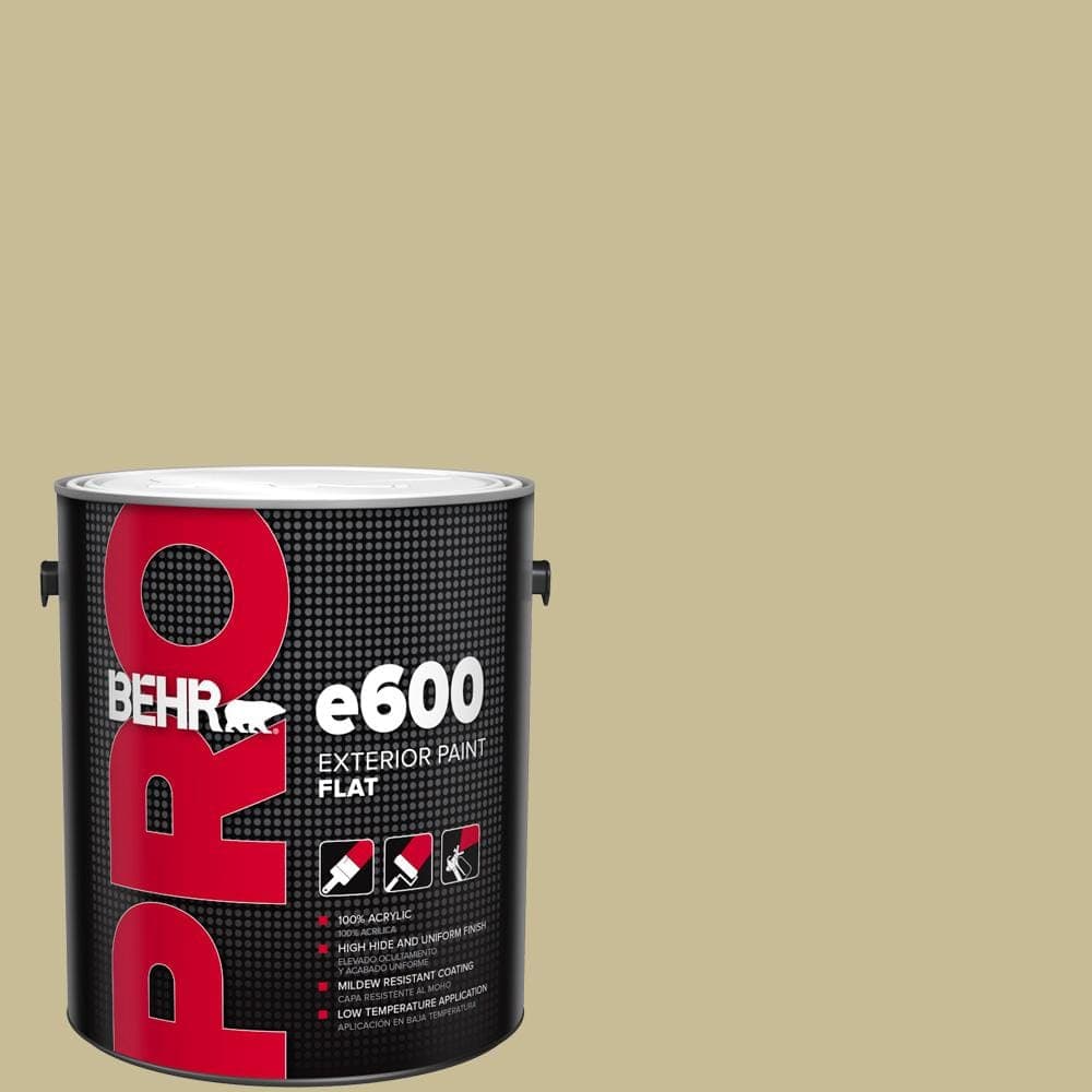 BEHR PRO 1 gal. #PPU8-09 Tea Bag Flat Exterior Paint