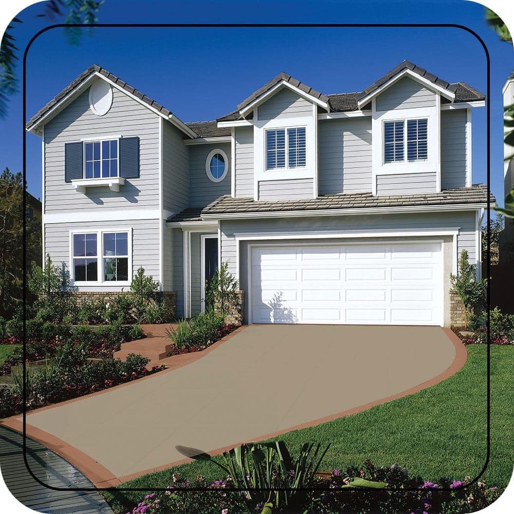 BEHR PREMIUM 1 gal. #PPU7-22 Safari Vest Self-Priming 1-Part Epoxy Satin Interior/Exterior Concrete and Garage Floor Paint (4)