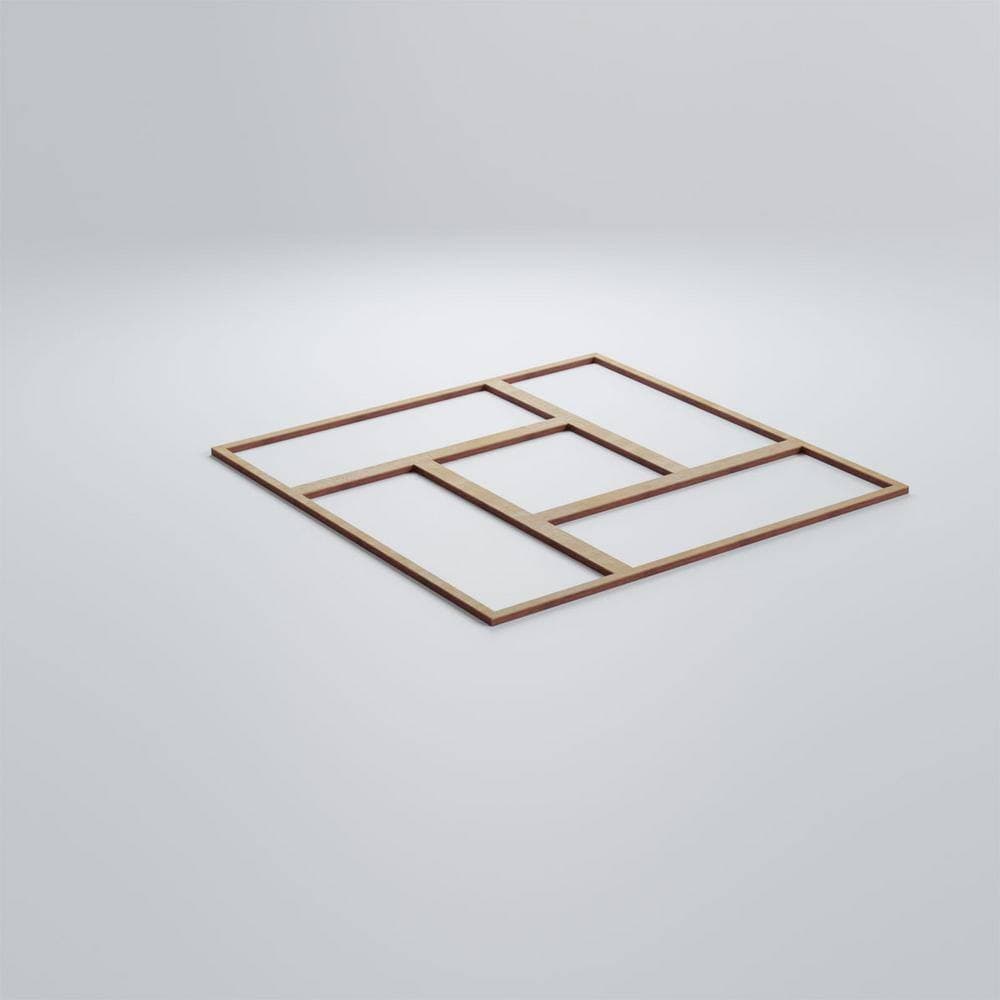 Ekena Millwork 15-3/8" x 15-3/8" x 1/4" Medium Sheffield Decorative Fretwork Wood Wall Panels, Birch (50-Pack) (3)