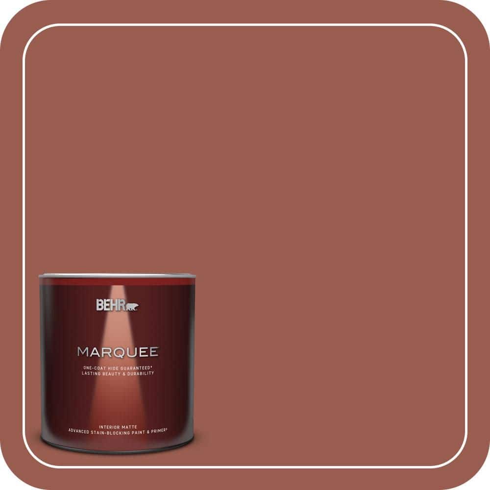 BEHR MARQUEE 1 Qt. #S160-6 Red Potato One-Coat Hide Matte Interior Paint & Primer (1)