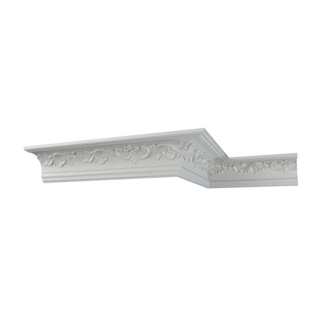 Ekena Millwork Noelle 7 in. D x 10 in. W x 96 in. L Polyurethane Crown Moulding (1)