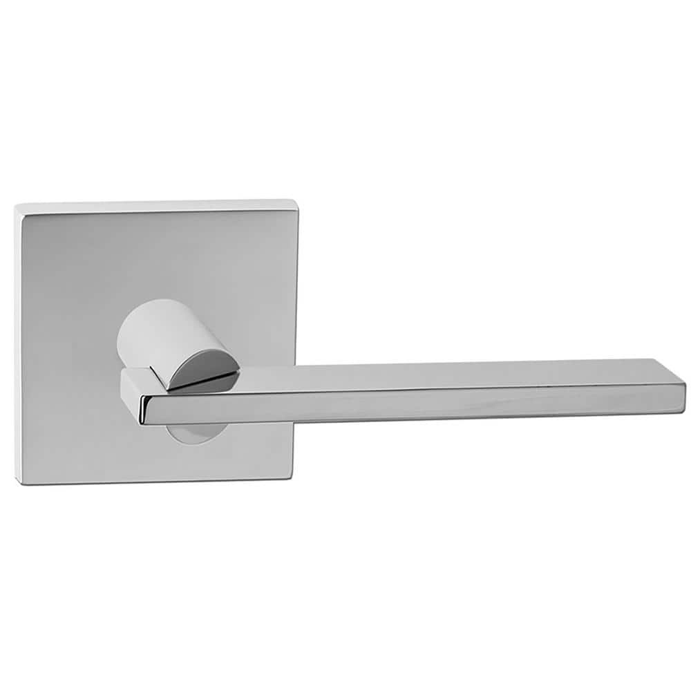 DELANEY HARDWARE Bravura Raleigh 943-7 Dummy Door Lever Bright Chrome w/ square trim (1)