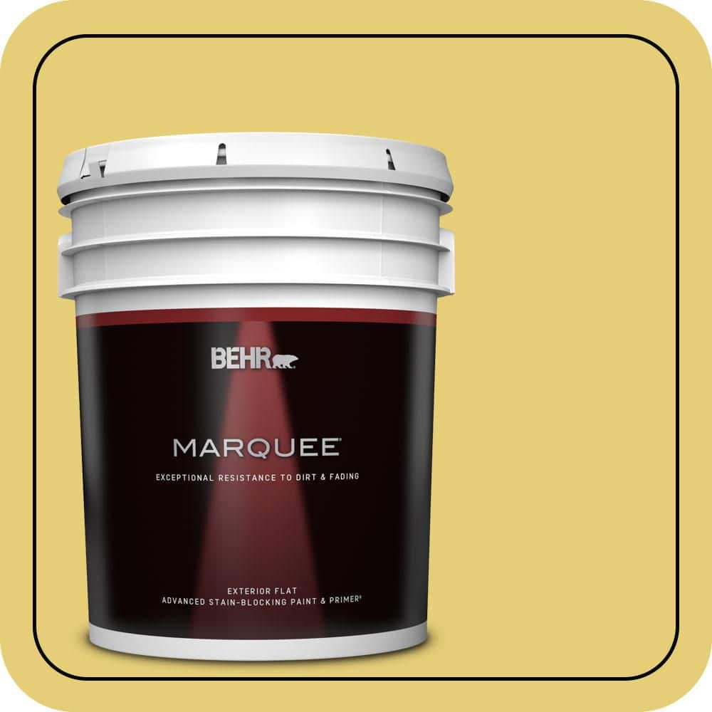 BEHR MARQUEE 5 gal. #P320-5 Green Papaya Flat Exterior Paint & Primer