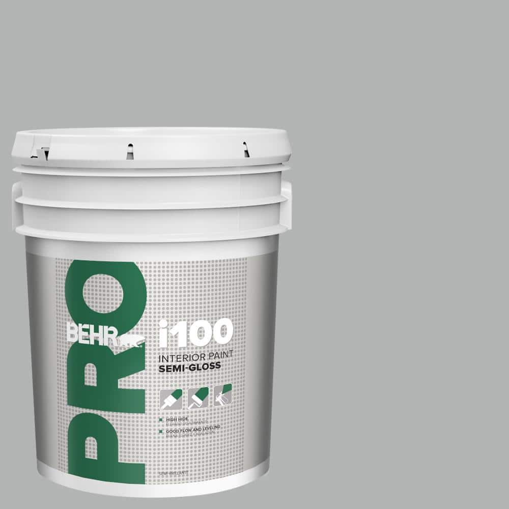 BEHR PRO 5 gal. #PPU26-08 Silverstone Semi-Gloss Interior Paint (1)