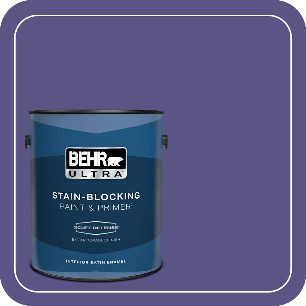 BEHR ULTRA 1 gal. #PPU16-01 Aurora Splendor Extra Durable Satin Enamel Interior Paint & Primer (1)