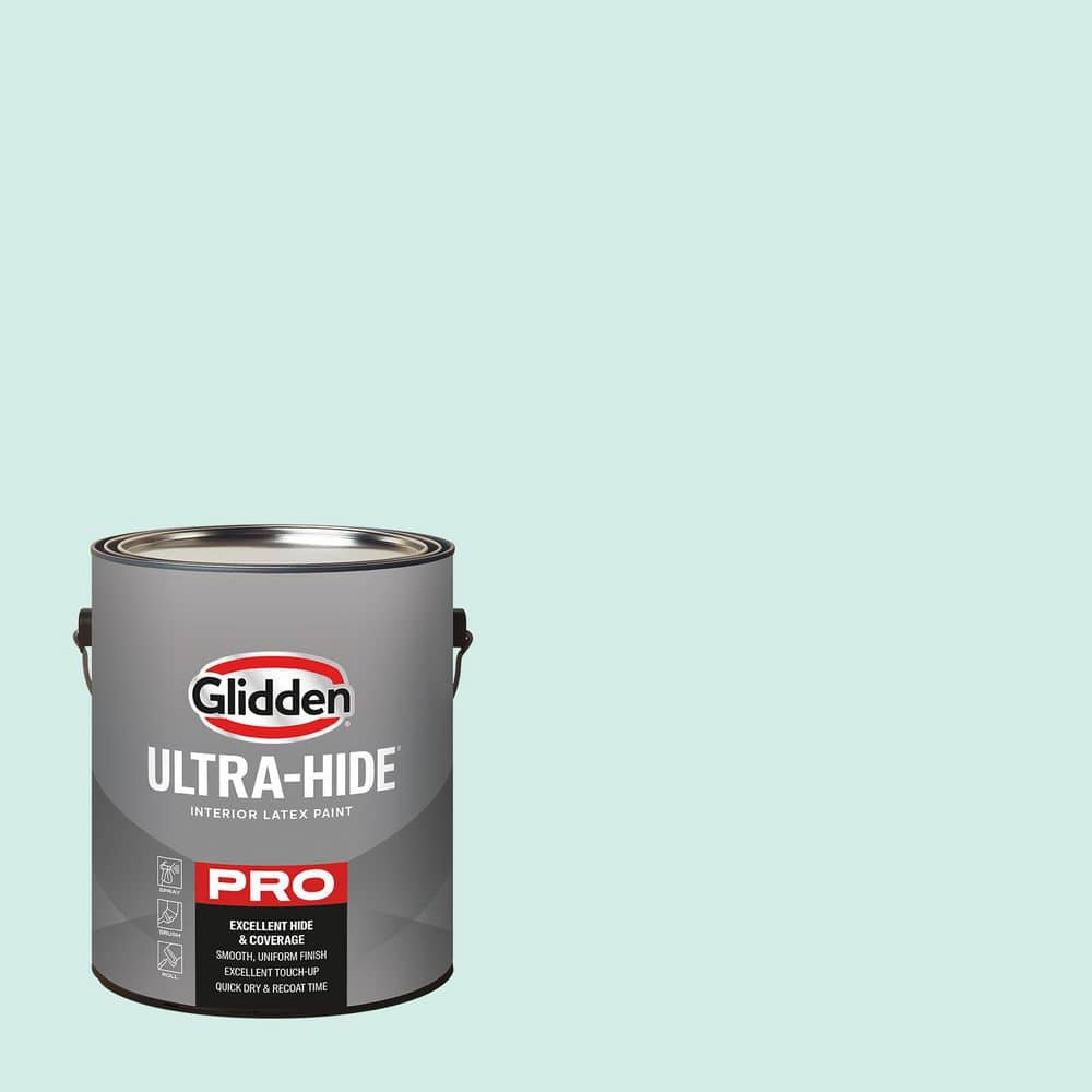 Glidden Ultra-Hide 1 gal. PPG1232-2 Cascade Satin Interior Paint (1)