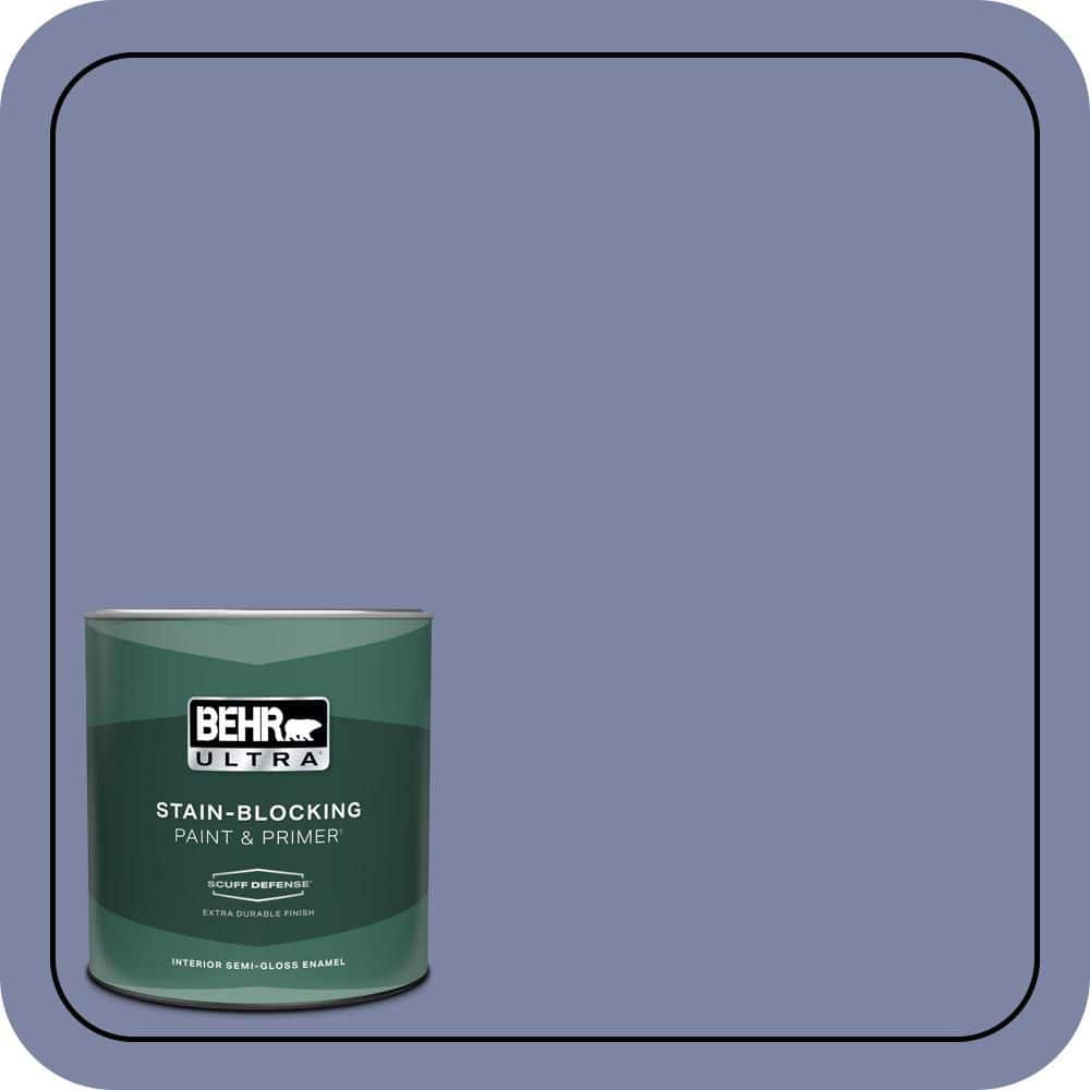 BEHR ULTRA 1 qt. #S540-5 Velvet Curtain Extra Durable Semi-Gloss Enamel Interior Paint & Primer