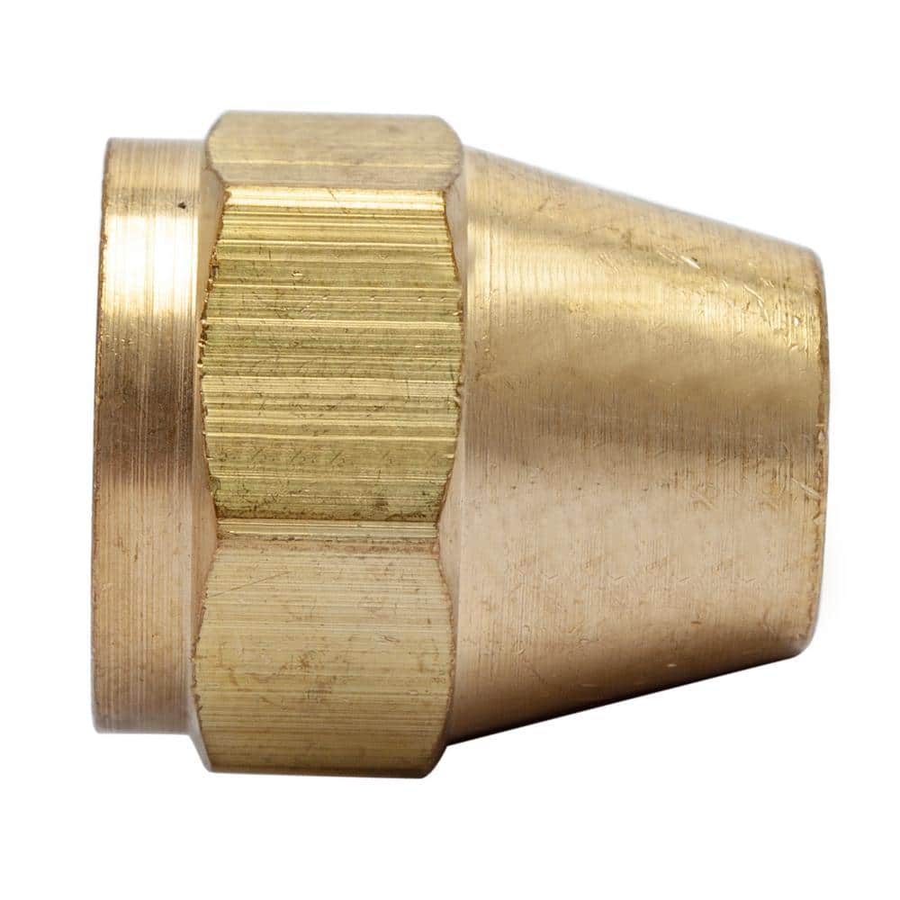 LTWFITTING 3/8 in. Flare Brass SAE 45 °Flare Short Rod Nuts (1)