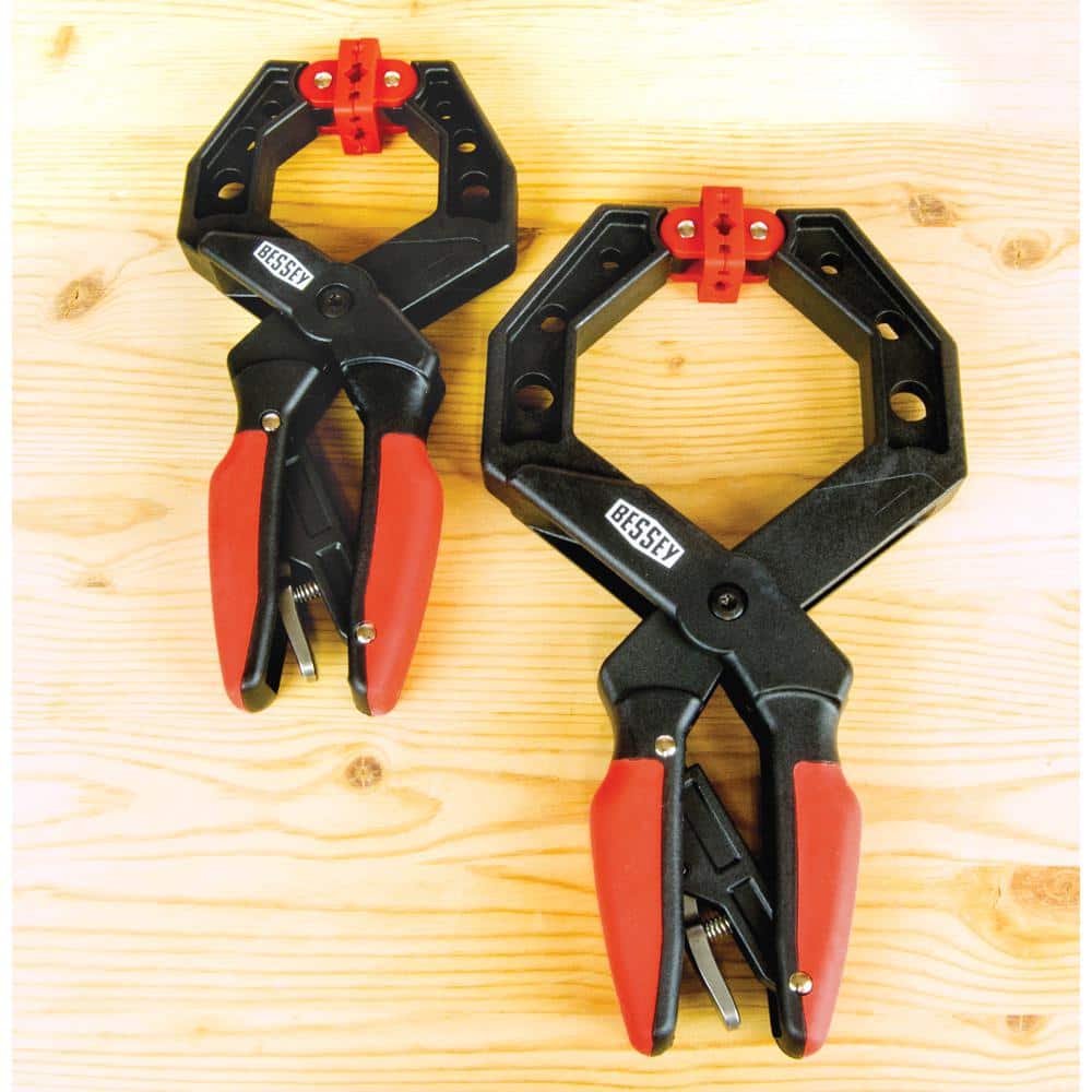 BESSEY Capacity Square Jawed Ratcheting Hand Clamp with 3 in. Throat Depth (3)