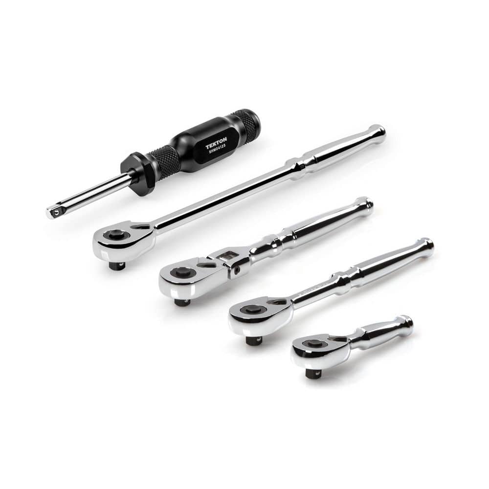 TEKTON 1/4 in. Drive Quick-Release Ratchet and Spinner Handle Set (5-Piece) (3)