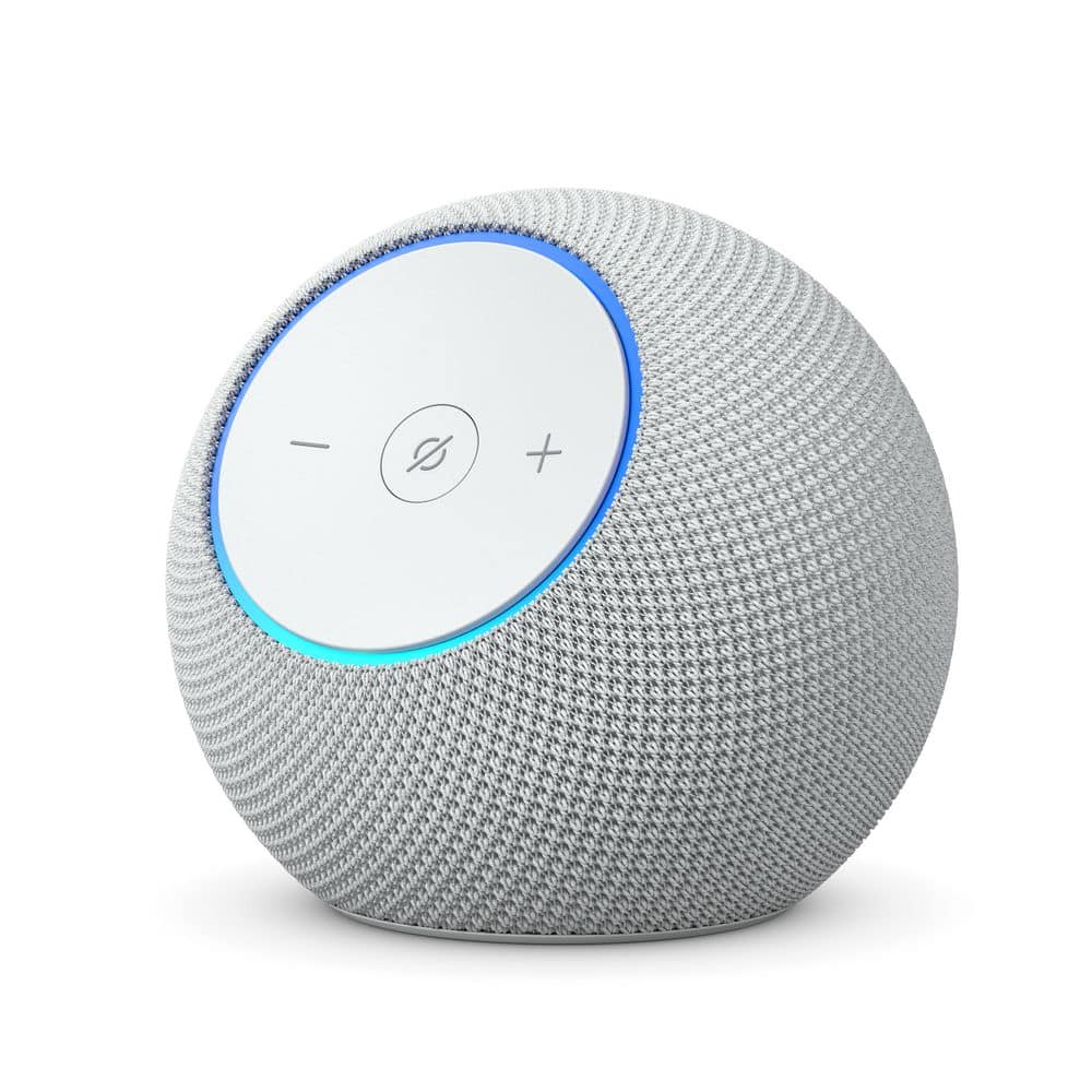 Amazon Echo Dot Max Alexa Speaker with Room-Filling Sound and Built-in Smart Home Hub, Designed for Alexa Plus, Glacier White