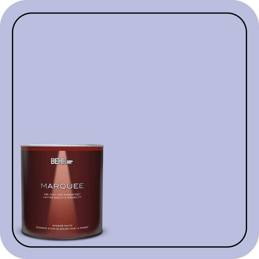 BEHR MARQUEE 1 qt. #620A-3 Rhapsody Lilac Matte Interior Paint & Primer