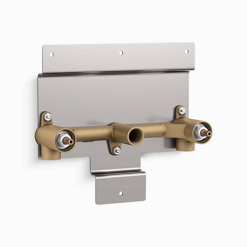 KOHLER Parallel 0.5 in. Brass 2-Handle Wall-Mount Bath Faucet Valve