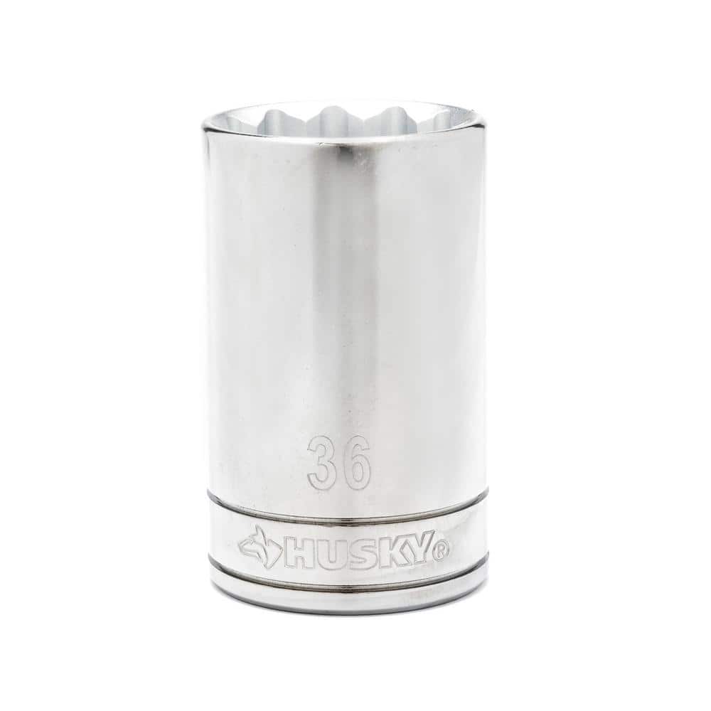 Husky 1/2" Drive 12 Point Deep Metric Socket 36mm