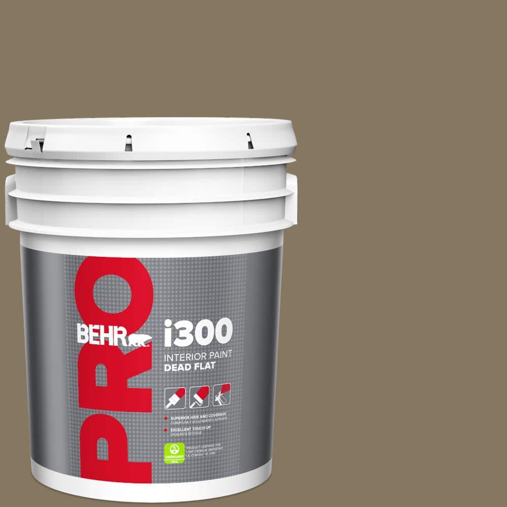 BEHR PRO 5 gal. #N310-6 Palm Desert Dead Flat Interior Paint