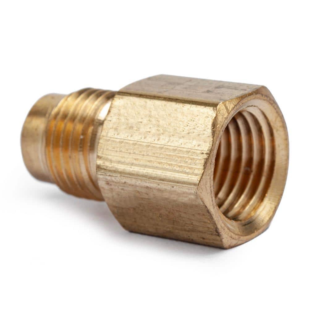 LTWFITTING 5/16 in. OD Flare x 1/4 in. FIP Brass Adapter Fitting (5-Pack) (2)