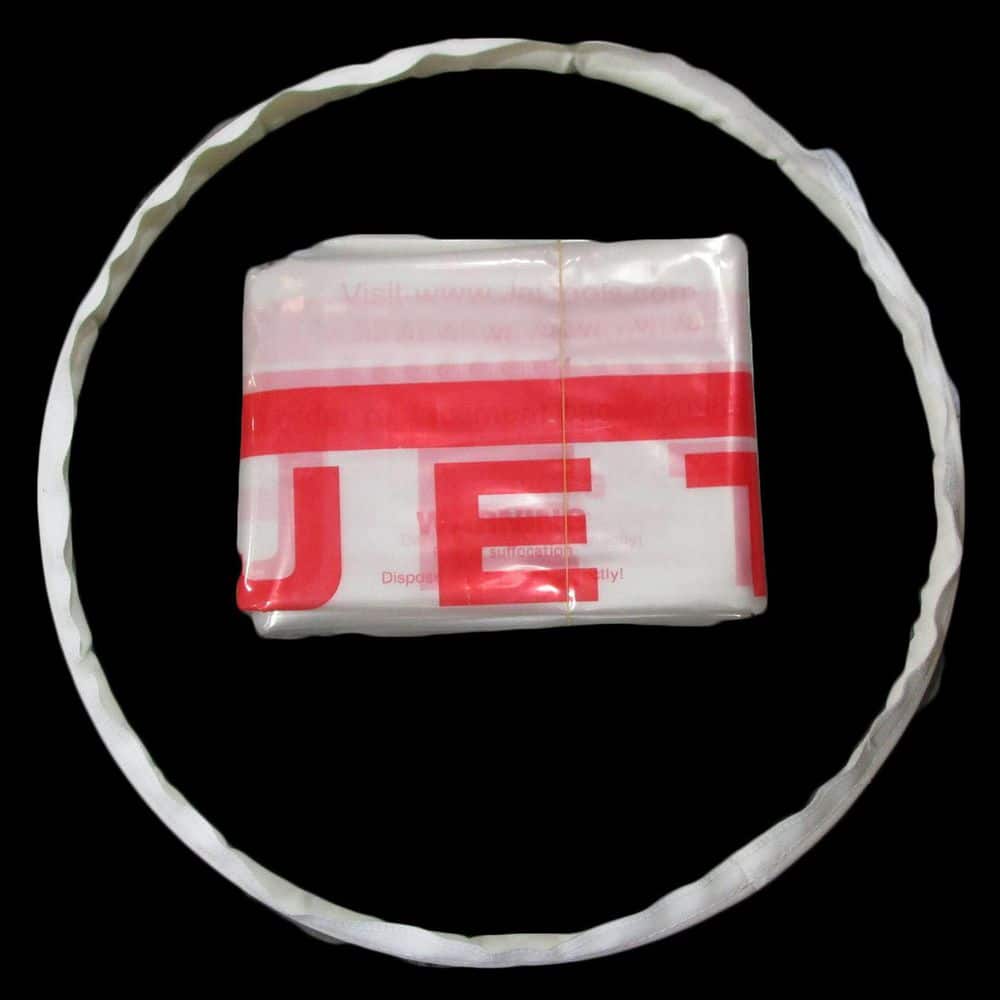Jet Canister Filter (20 in. dia), Handle, Snap Ring, Collector Bags (x5), Hardware (2)