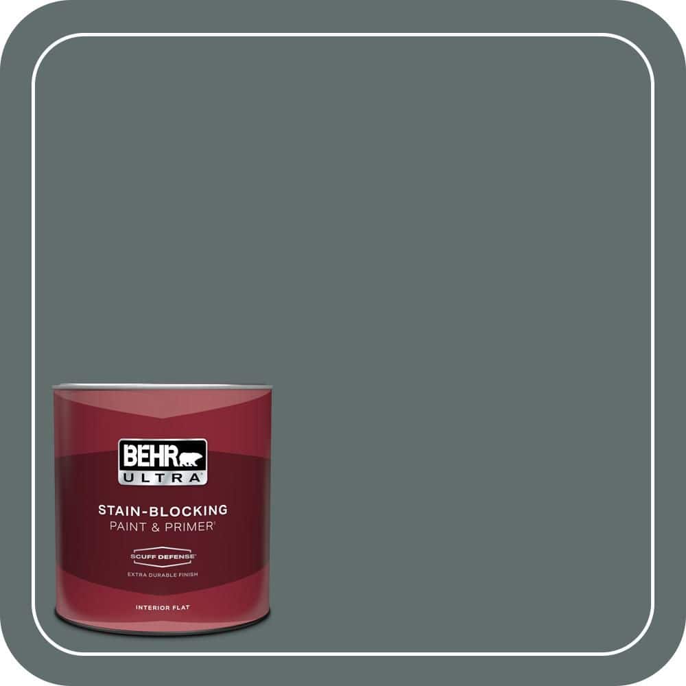 BEHR ULTRA 1 qt. #PPU12-19 Mountain Pine Extra Durable Flat Interior Paint & Primer