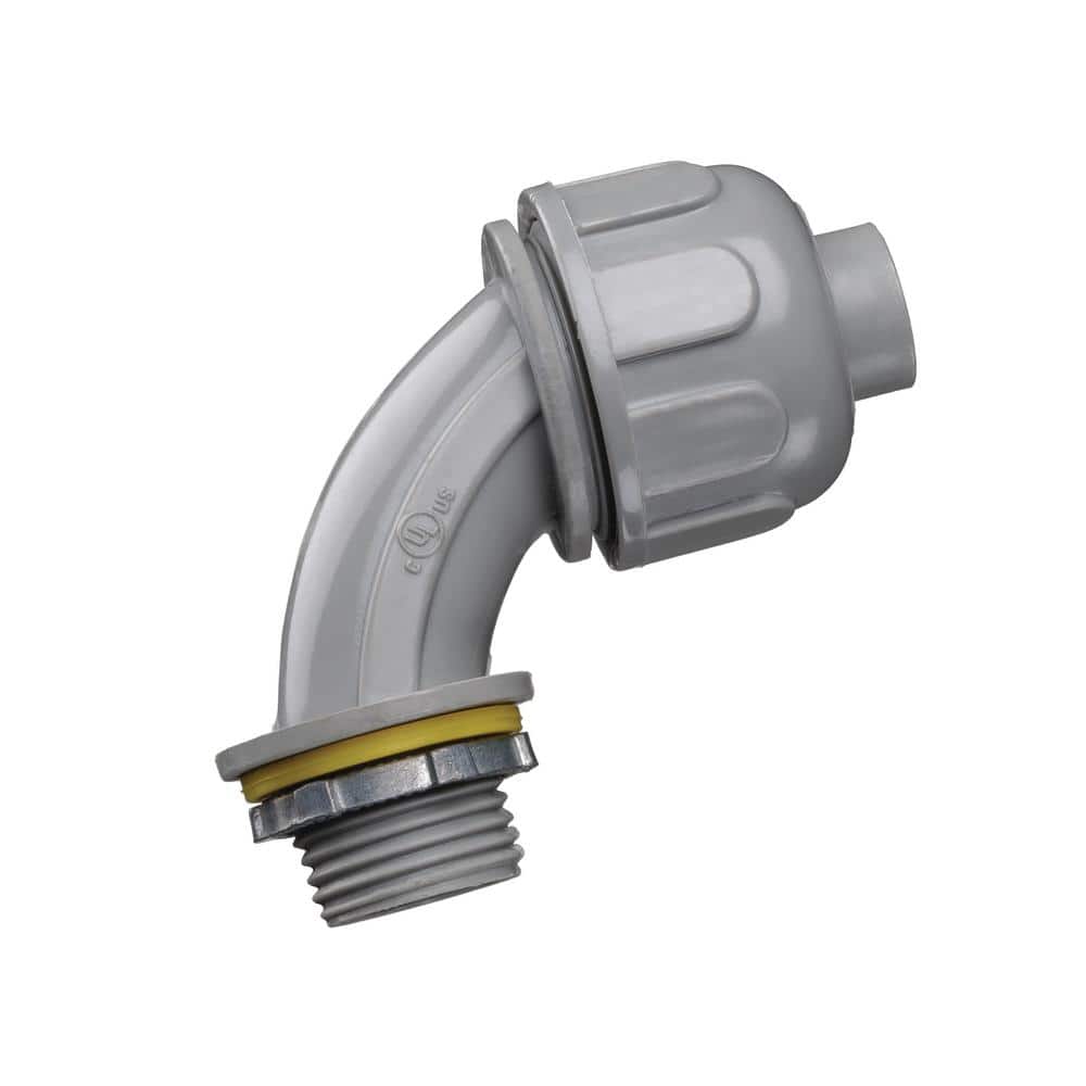 Carlon 1/2 in. 2-Piece 90° Liquid Tight Connector (5-pack) (LT950G-B5-5R) (4)