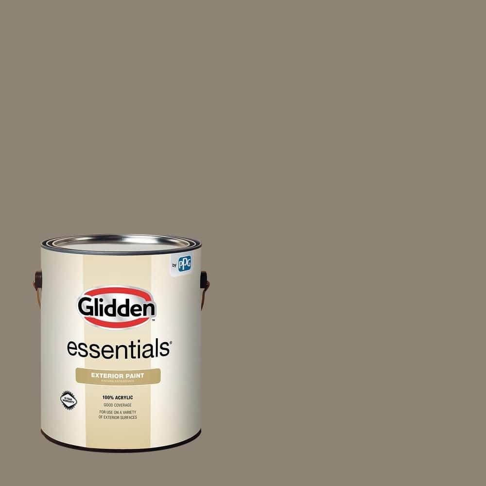 Glidden Essentials 1 gal. PPG1000-5 Bear Cub Flat Exterior Paint