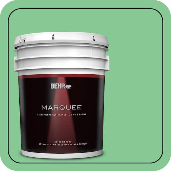 BEHR MARQUEE 5 gal. #P400-4 Good Luck Flat Exterior Paint & Primer (2)