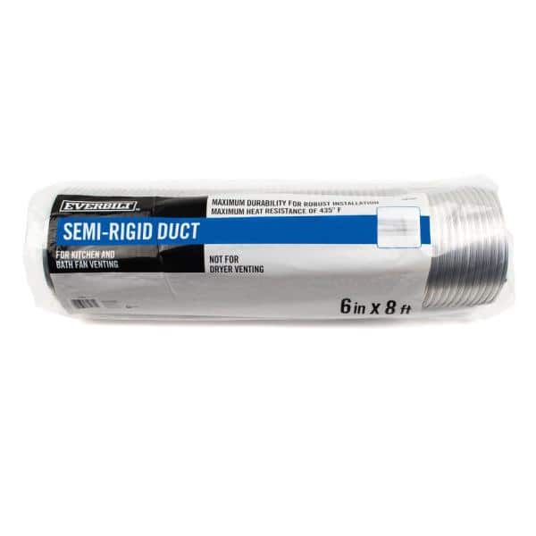 Everbilt 8 ft. Semi-Rigid Flexible Aluminum Duct (4)